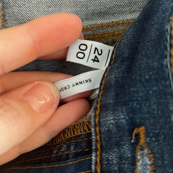 LOFT Women’s Skinny Crop Dark Wash Jeans 24/00 - Picture 6 of 9